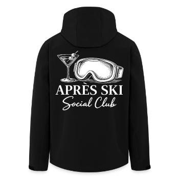 Après Ski Club Ski Goggles Cocktail - Veste softshell homme en polyester recyclé Stanley/Stella - noir - Dos - AI Model Male 185 light (185cm)