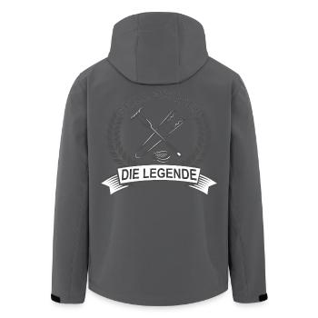 Grill Bruder Shirt – BBQ Geschenk für Bruder - Recycelte Männer Softshell-Jacke von Stanley/Stella - Schwarz - Hinten - AI Model Male 185 light (185cm)