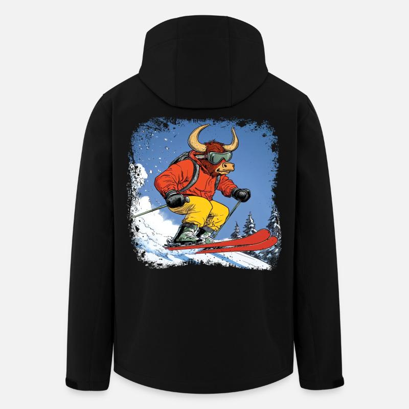 Ski Taurus - Veste softshell homme en polyester recyclé Stanley/Stella - noir