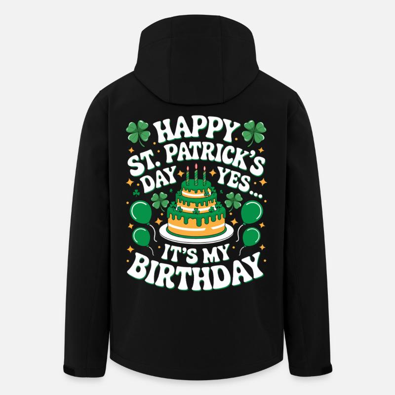 Gâteau d’anniversaire celtique - Veste softshell homme en polyester recyclé Stanley/Stella - noir