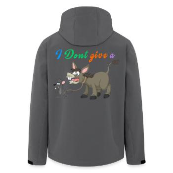 Je me fiche complètement du design humoristique drôle d’âne - Veste softshell homme en polyester recyclé Stanley/Stella - noir - Dos - AI Model Male 185 light (185cm)