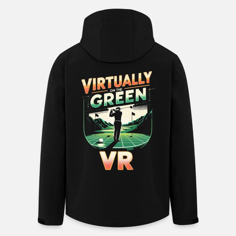 Golfsimulator - Recycelte Männer Softshell-Jacke von Stanley/Stella - Schwarz