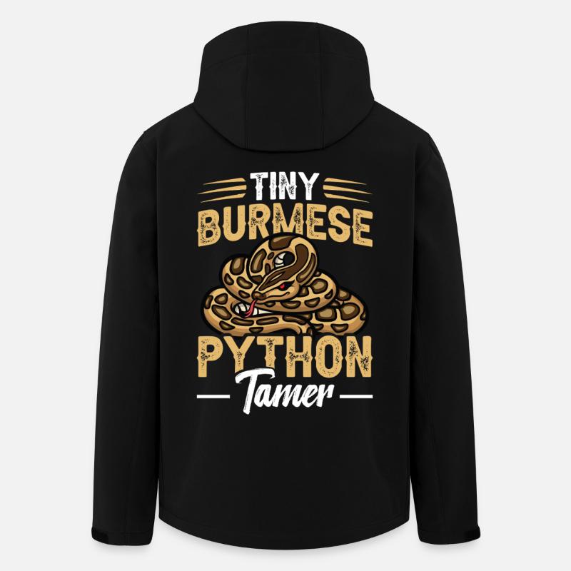 Python-Tamer-Schlangen-Terrarium-Reptilienhüter - Recycelte Männer Softshell-Jacke von Stanley/Stella - Schwarz