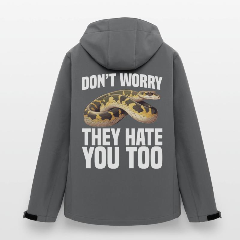  Python Owner Snake Terrarium Reptile Hide Burmese Men’s Recycled Softshell Jacket by Stanley/Stella