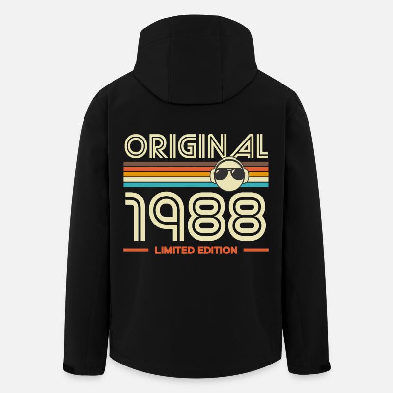 Originale Retro-Edition von 1988 - Recycelte Männer Softshell-Jacke von Stanley/Stella - Schwarz