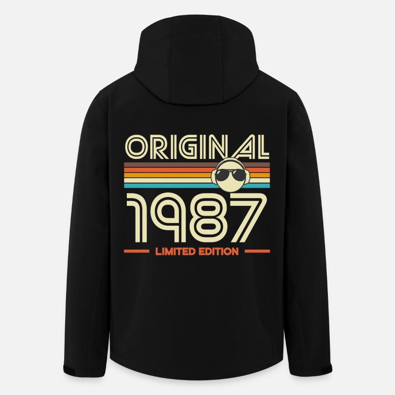 Original 1987 Édition Retro - Veste softshell homme en polyester recyclé Stanley/Stella - noir