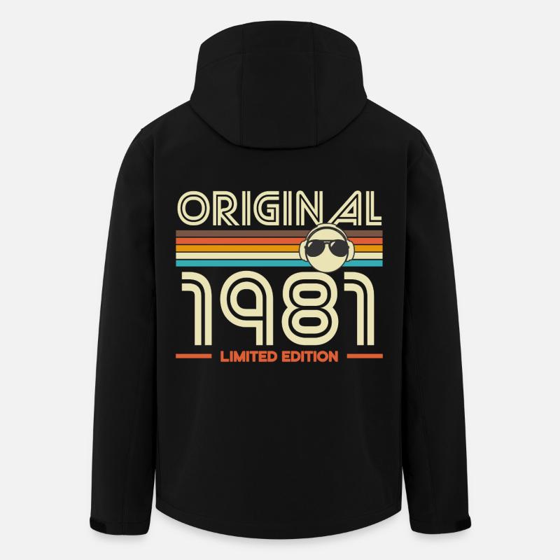 Original 1981 Édition Limitée - Veste softshell homme en polyester recyclé Stanley/Stella - noir