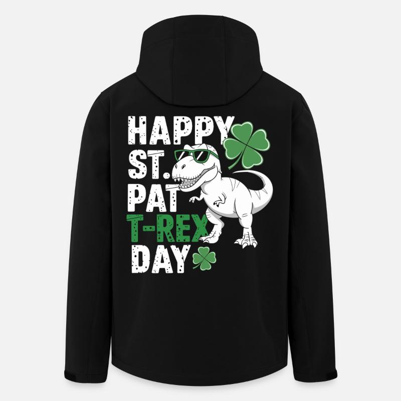T-Rex pour la Saint-Patrick - Veste softshell homme en polyester recyclé Stanley/Stella - noir