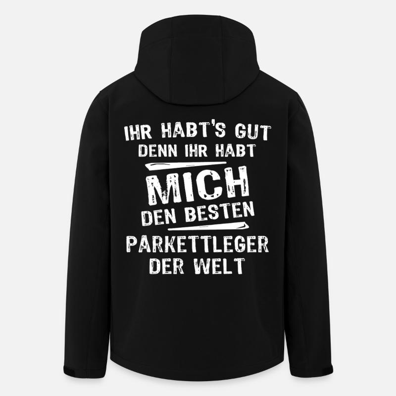 Parquet layer - Men’s Recycled Softshell Jacket by Stanley/Stella - black