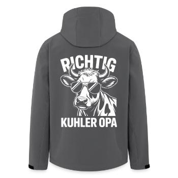 Cadeau de bétail Grand-père Highland Right Cool - Veste softshell homme en polyester recyclé Stanley/Stella - noir - Dos - AI Model Male 185 light (185cm)