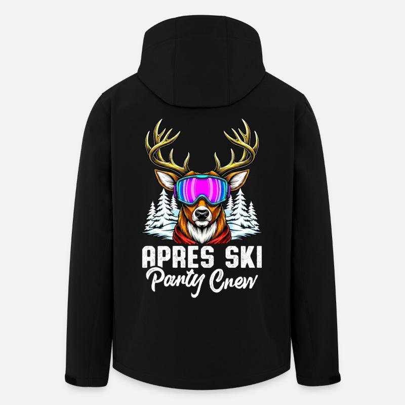 Apres Ski Party Crew - Recycelte Männer Softshell-Jacke von Stanley/Stella - Schwarz
