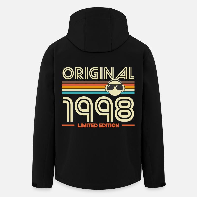 Rétro 1998 Édition Limitée - Veste softshell homme en polyester recyclé Stanley/Stella - noir