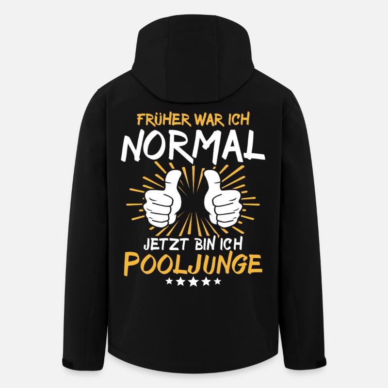 Diction du garçon de piscine - Veste softshell homme en polyester recyclé Stanley/Stella - noir