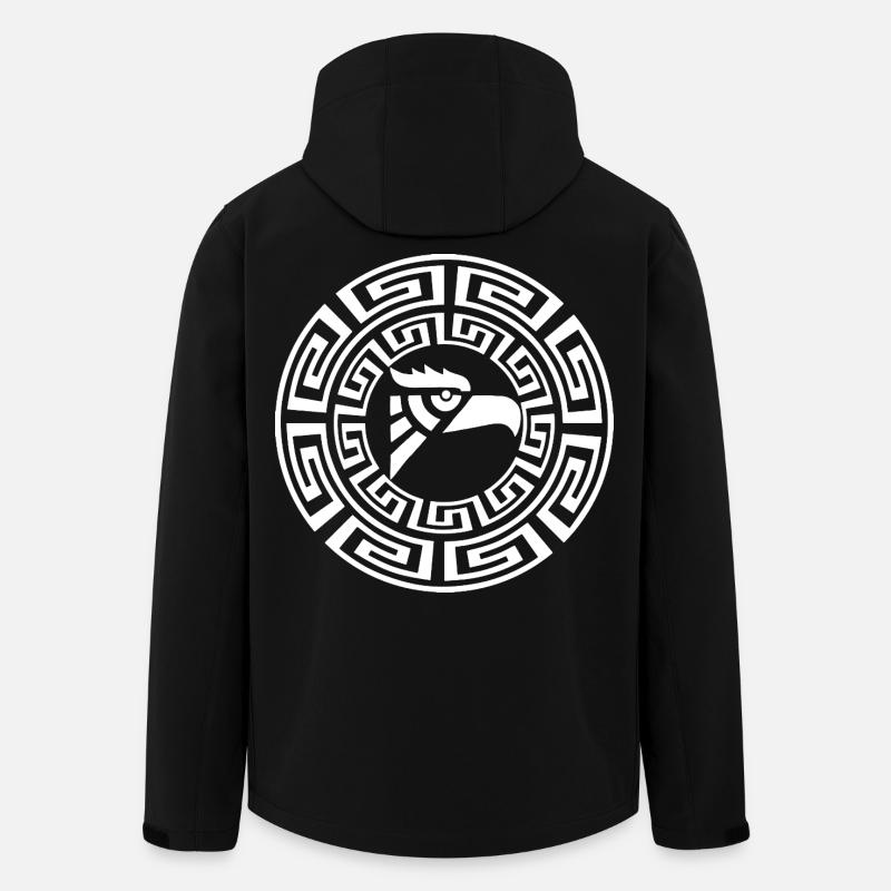 White Eagle Emblem - Men’s Recycled Softshell Jacket by Stanley/Stella - black