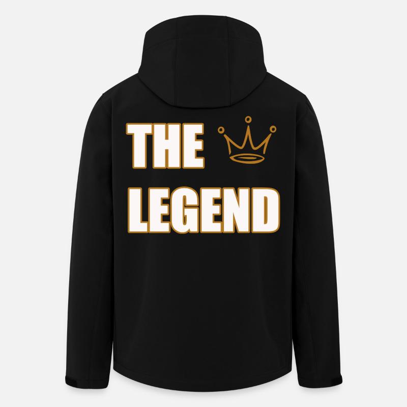 THE LEGEND – Bold Iconic Statement Design - Recycelte Männer Softshell-Jacke von Stanley/Stella - Schwarz