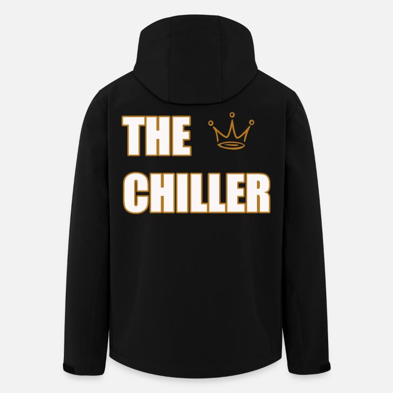 THE CHILLER – Cool & Minimal Statement Design - Recycelte Männer Softshell-Jacke von Stanley/Stella - Schwarz
