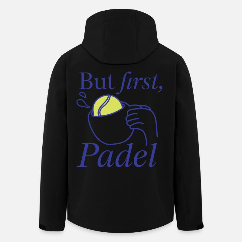 But first, Padel Design Logo - Men’s Recycled Softshell Jacket by Stanley/Stella - black