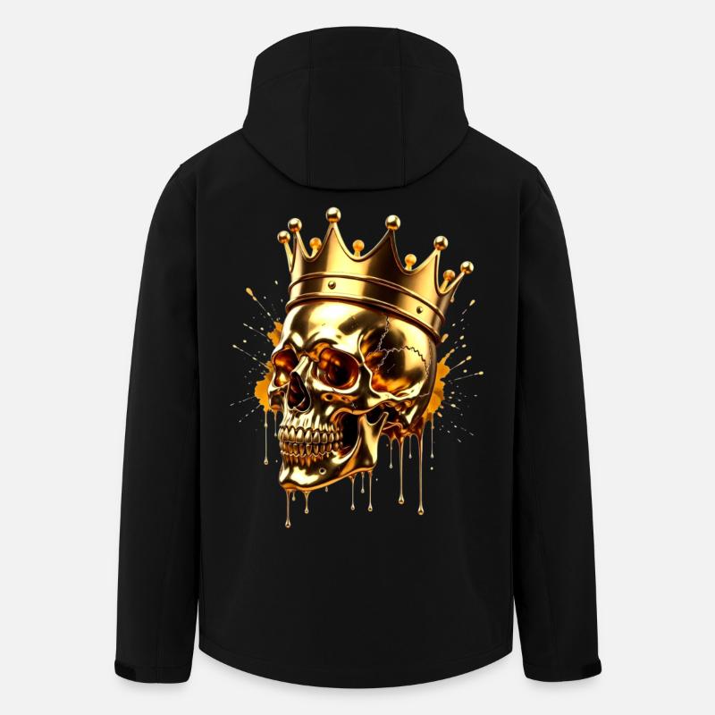 GOLDEN IMPERIAL SKULL - Recycelte Männer Softshell-Jacke von Stanley/Stella - Schwarz