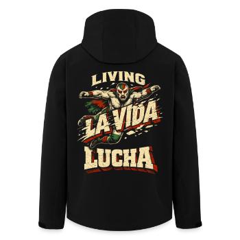 Lucha Libre Luchador vivant La Vida Lucha - Veste softshell homme en polyester recyclé Stanley/Stella - noir - Dos - AI Model Male 185 light (185cm)
