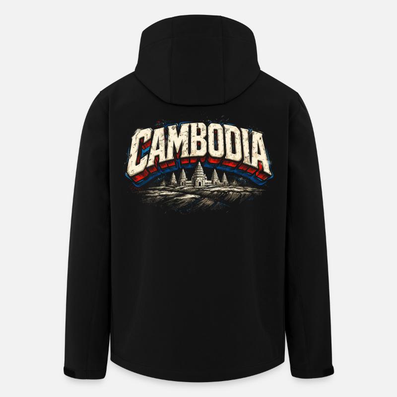Kambodscha Kambodschaner Cambodia - Men’s Recycled Softshell Jacket by Stanley/Stella - black