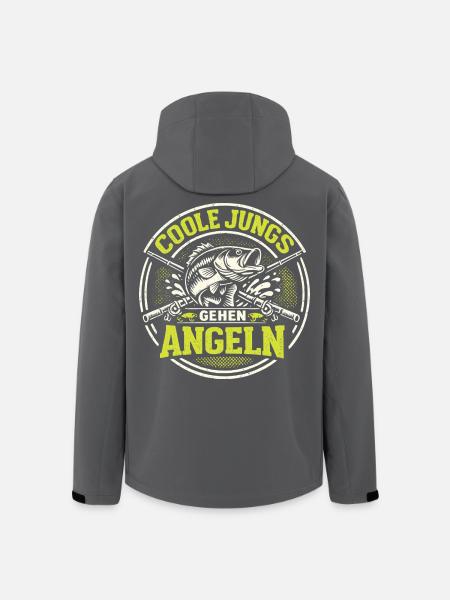 Fishing Funny Saying Gift Men - Men’s Recycled Softshell Jacket by Stanley/Stella - black