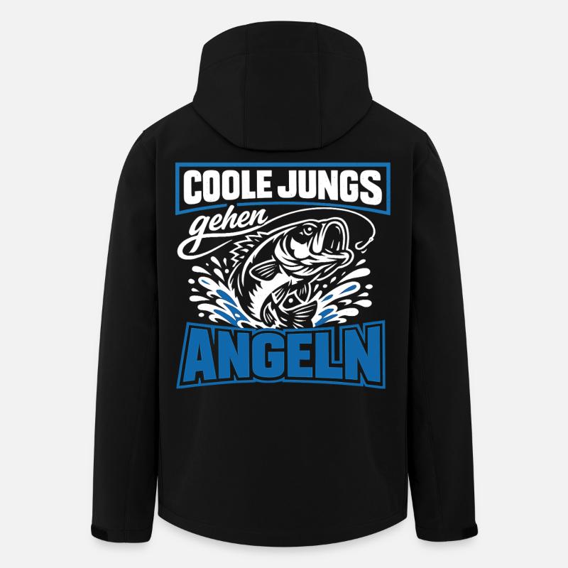 Les gars cool vont pêcher - Veste softshell homme en polyester recyclé Stanley/Stella - noir