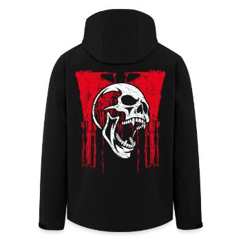 Cris de crâne - Veste softshell homme en polyester recyclé Stanley/Stella - noir - Dos - AI Model Male 185 light (185cm)