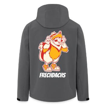 Frechdachs – Der freche Spitzbube - Recycelte Männer Softshell-Jacke von Stanley/Stella - Schwarz - Hinten - AI Model Male 185 light (185cm)
