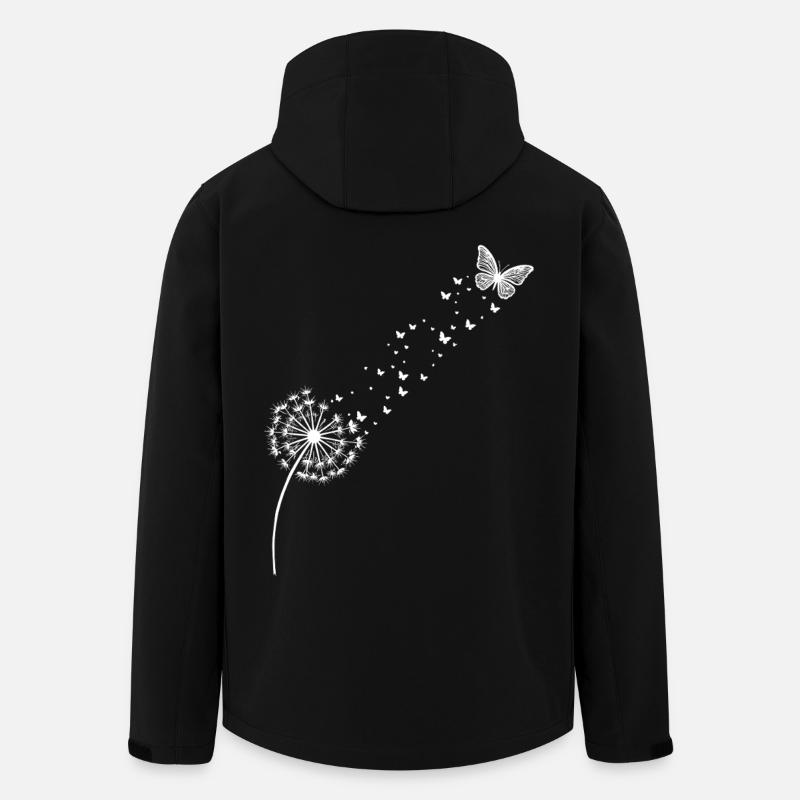 Dandelion – Freedom in the Wind - Men’s Recycled Softshell Jacket by Stanley/Stella - black