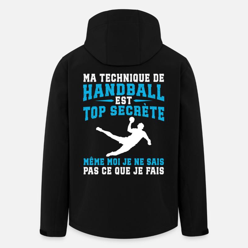 Handball - Recycelte Männer Softshell-Jacke von Stanley/Stella - Schwarz