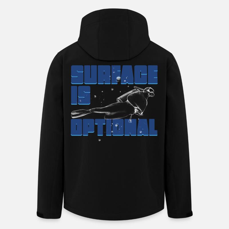 Plongeurs Plongée sous-marine Plongée - Veste softshell homme en polyester recyclé Stanley/Stella - noir