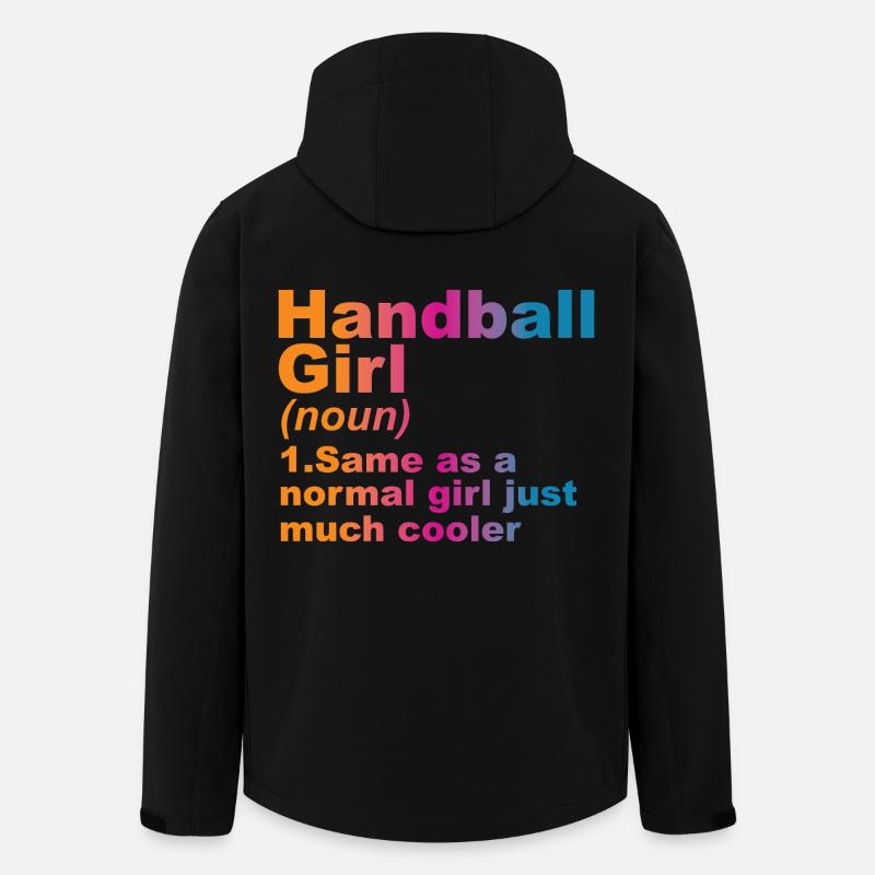 Handball player - Men’s Recycled Softshell Jacket Discoverer by Stanley/Stella - black