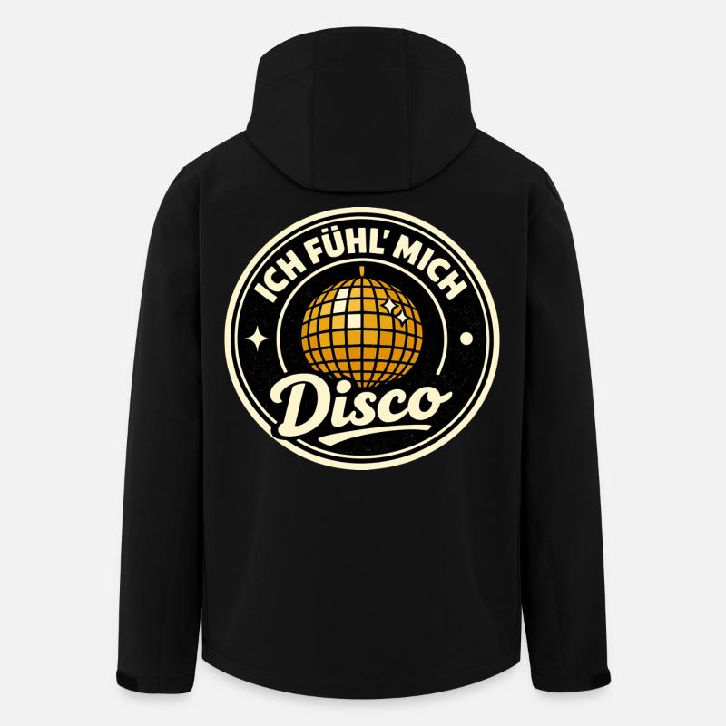 Disco Party I Feel Retro - Men’s Recycled Softshell Jacket by Stanley/Stella - black