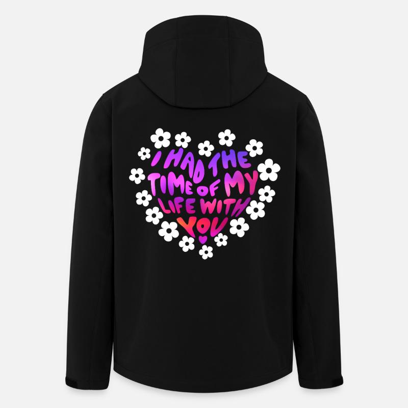 Ich hatte die Zeit meines Lebens mit dir - Recycelte Männer Softshell-Jacke von Stanley/Stella - Schwarz