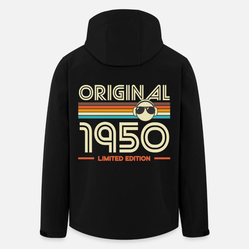 Original 1950's Retro Tee - Men’s Recycled Softshell Jacket by Stanley/Stella - black