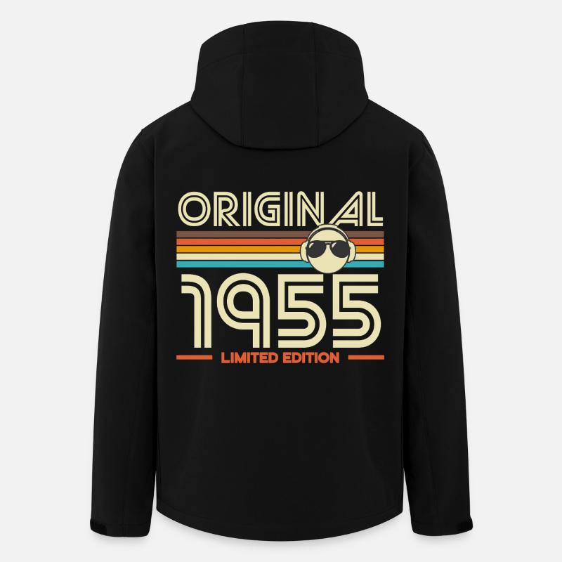 Originale Retro-Edition von 1955 - Recycelte Männer Softshell-Jacke von Stanley/Stella - Schwarz