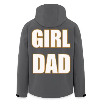 Papa fille Fier Père de Filles Chemise - Veste softshell homme en polyester recyclé Stanley/Stella - noir - Dos - AI Model Male 185 light (185cm)