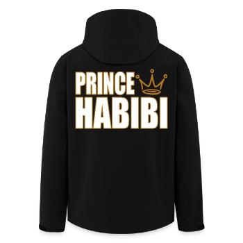 Prince Habibi – Royal Arabic Love Statement Design - Recycelte Männer Softshell-Jacke von Stanley/Stella - Schwarz - Hinten - AI Model Male 185 light (185cm)
