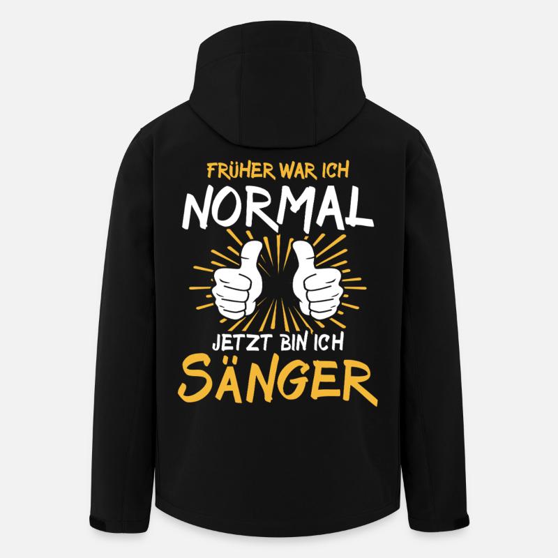 Singer Saying - Men’s Recycled Softshell Jacket by Stanley/Stella - black