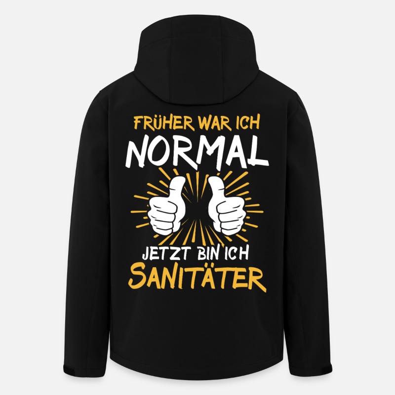 Sanitäter Spruch - Recycelte Männer Softshell-Jacke von Stanley/Stella - Schwarz