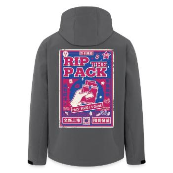 Rip The Pack Trading Card Booster Pack Legendary - Men’s Recycled Softshell Jacket by Stanley/Stella - black - Back - AI Model Male 185 light (185cm)