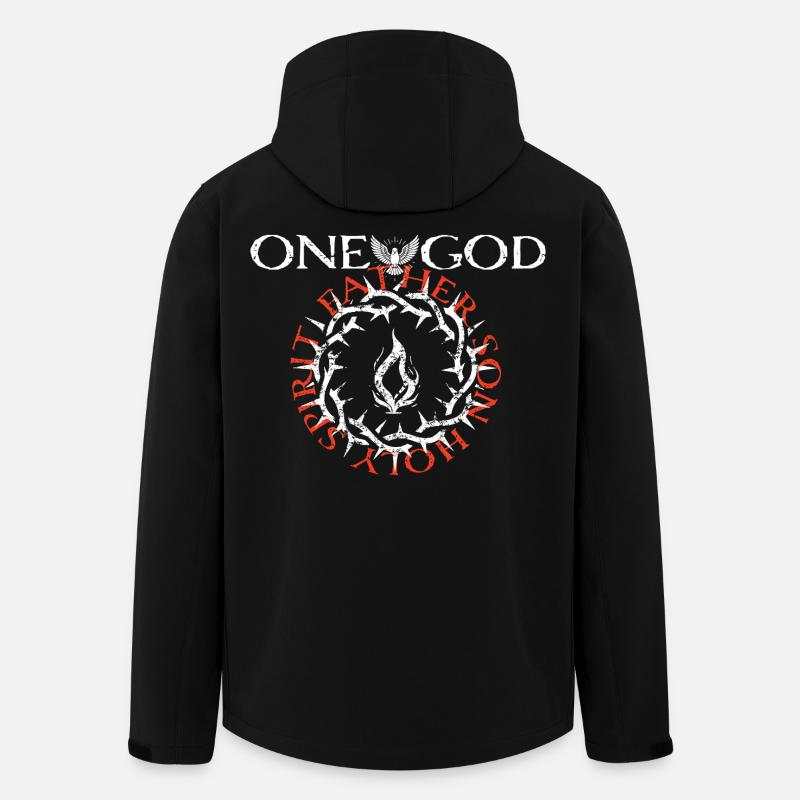 One_God - Recycelte Männer Softshell-Jacke von Stanley/Stella - Schwarz