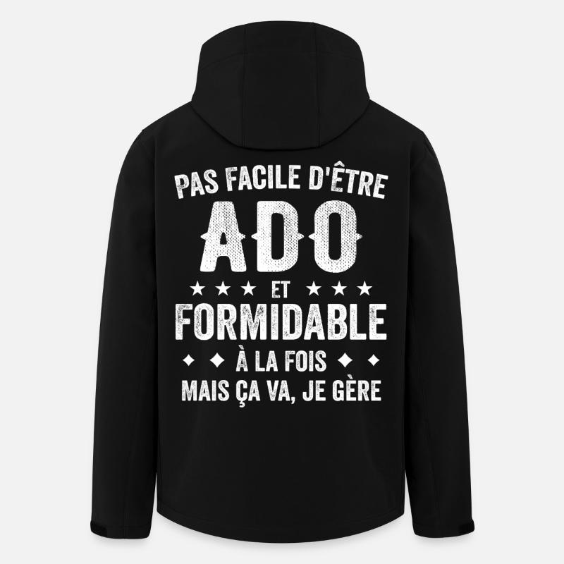 Ado Formidable - Veste softshell homme en polyester recyclé Stanley/Stella - noir