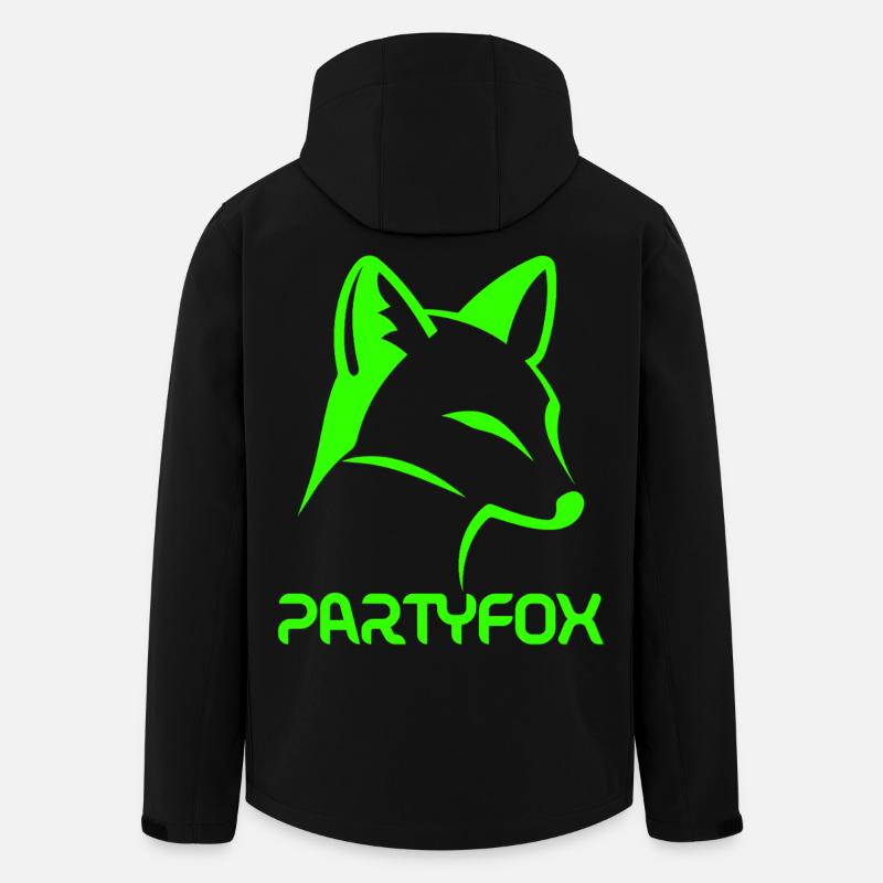 Partyfox - Recycelte Männer Softshell-Jacke von Stanley/Stella - Schwarz