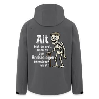 Lustiger du bist alt Spruch Archäologen Humor  - Recycelte Männer Softshell-Jacke von Stanley/Stella - Schwarz - Hinten - AI Model Male 185 light (185cm)