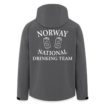 Équipe de buveurs de Norvège - Veste softshell homme en polyester recyclé Stanley/Stella - noir - Dos - AI Model Male 185 light (185cm)