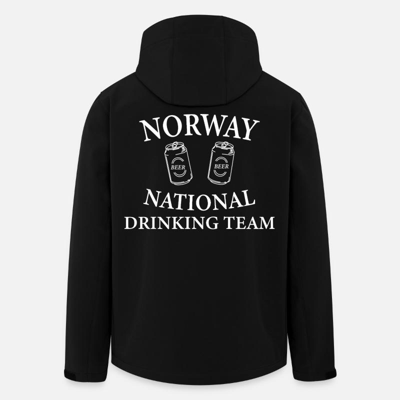 Norway Drinking Team - Men’s Recycled Softshell Jacket by Stanley/Stella - black