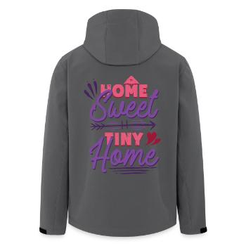 Tiny House Doux Tiny Home - Veste softshell homme en polyester recyclé Stanley/Stella - noir - Dos - AI Model Male 185 light (185cm)