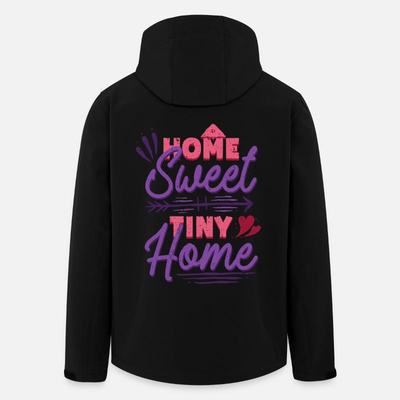 Tiny House Hjem Sødt Tiny Home - Stanley/Stella Mænd Genanvendt Softshell-jakke Discoverer - sort