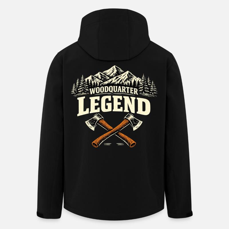 Maison cadeau Waldviertel Legend - Veste softshell homme en polyester recyclé Stanley/Stella - noir